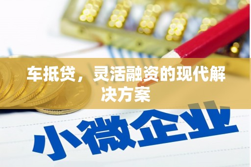 横栏车抵贷，灵活融资的现代解决方案
