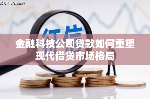 横栏金融科技公司贷款如何重塑现代借贷市场格局