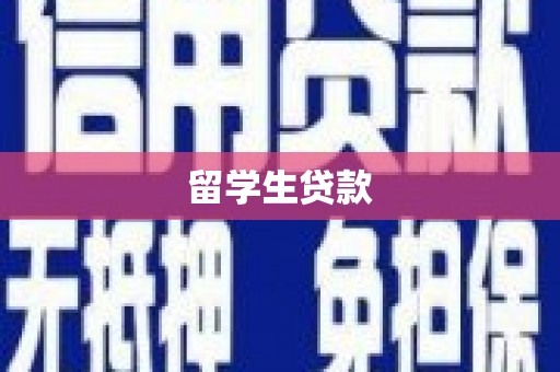 横栏留学生贷款