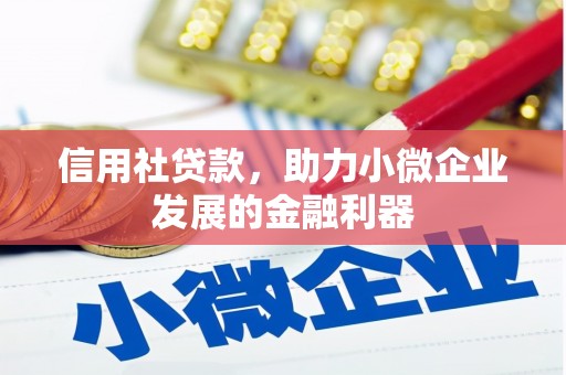 横栏信用社贷款，助力小微企业发展的金融利器