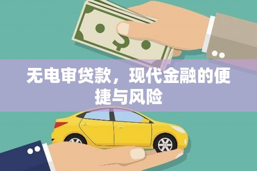 横栏无电审贷款，现代金融的便捷与风险