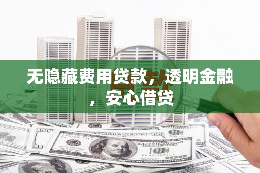 横栏无隐藏费用贷款，透明金融，安心借贷