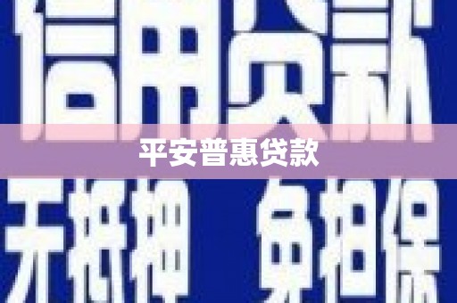 横栏平安普惠贷款