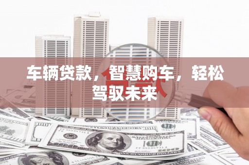 横栏车辆贷款，智慧购车，轻松驾驭未来