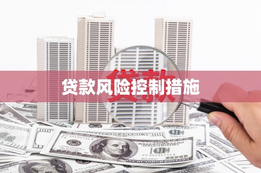 横栏贷款风险控制措施
